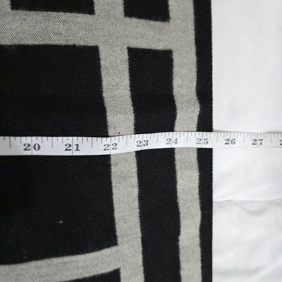 Black & Gray Reversible Knit Wrap/Scarf - Picture 7 of 14